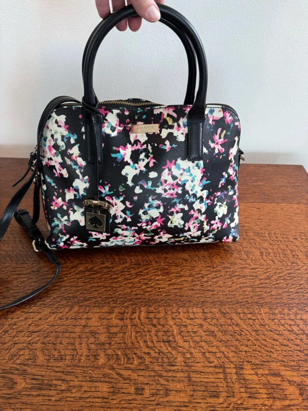 Kate Spade Brightwater Drive Small Rachelle Floral Satchel/Crossbody - EUC